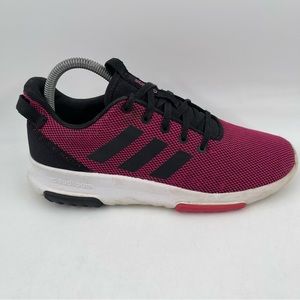 Adidas Unisex Kids CF Racer TR K Magenta Black Woven Mesh Sneakers Shoes- Size 6